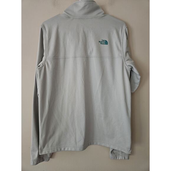 THE NORTH FACE Sweatshirt Mens Small Light Grey Gray Quarter Zip Mock Neck - Picture 6 of 6